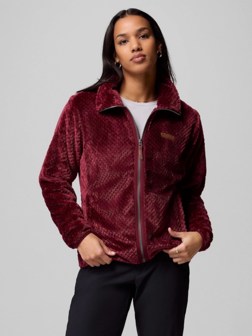 Columbia Fire Side II Sherpa Full Zip Plush Silky Soft Fleece Jacket Cozy Pocket